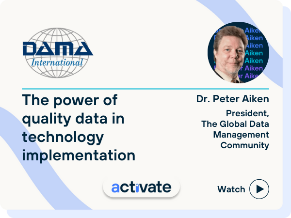 The power of quality data with Dr. Peter Aiken